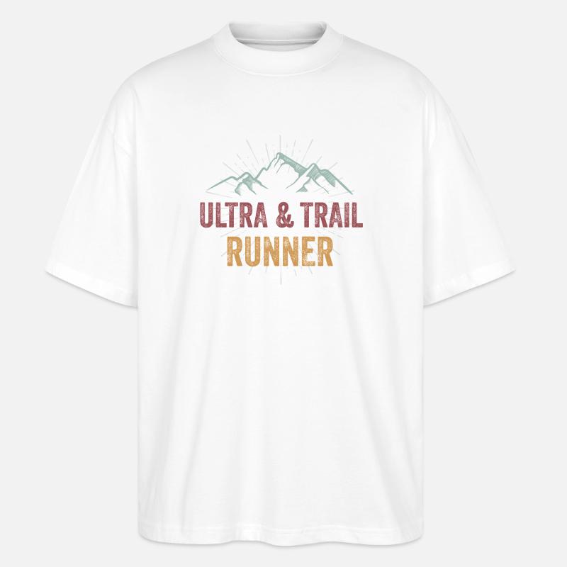 Ultra & Trail Runner - Stanley/Stella Oversized Unisex Bio T-Shirt Blaster 2.0 - Weiß