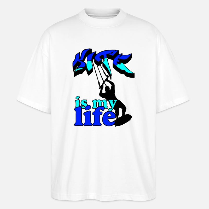 King is my life Graffiti - Stanley/Stella Oversized Unisex Bio T-Shirt Blaster 2.0 - Weiß