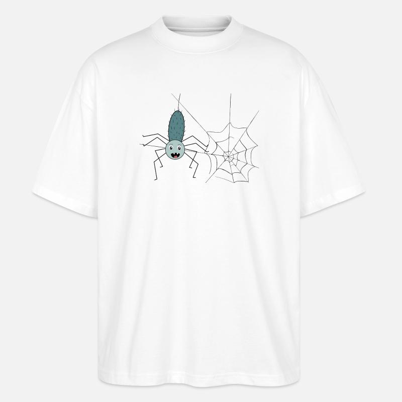 Spinnfried die Spinne - Stanley/Stella Oversized Unisex Bio T-Shirt Blaster 2.0 - Weiß