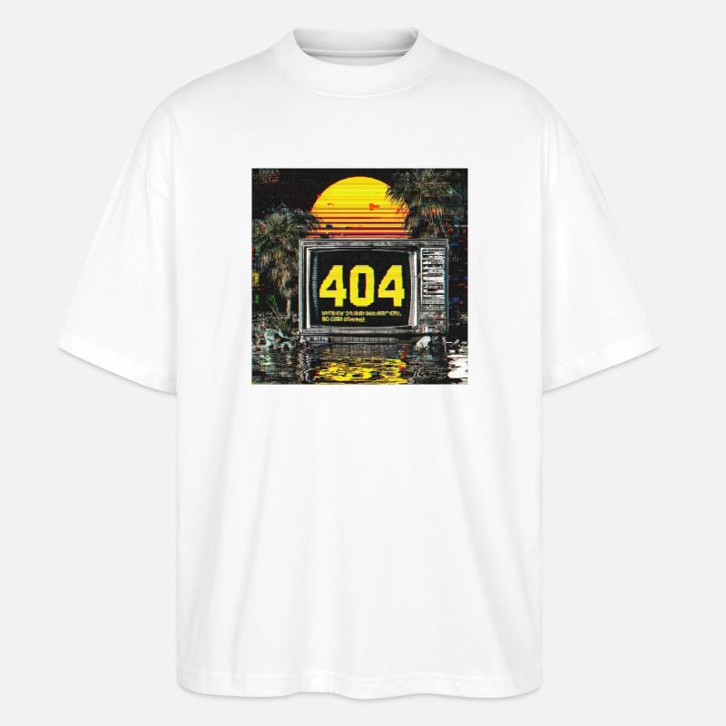 Error 404 – Motivation not found - Stanley/Stella Oversized Unisex Bio T-Shirt Blaster 2.0 - Weiß
