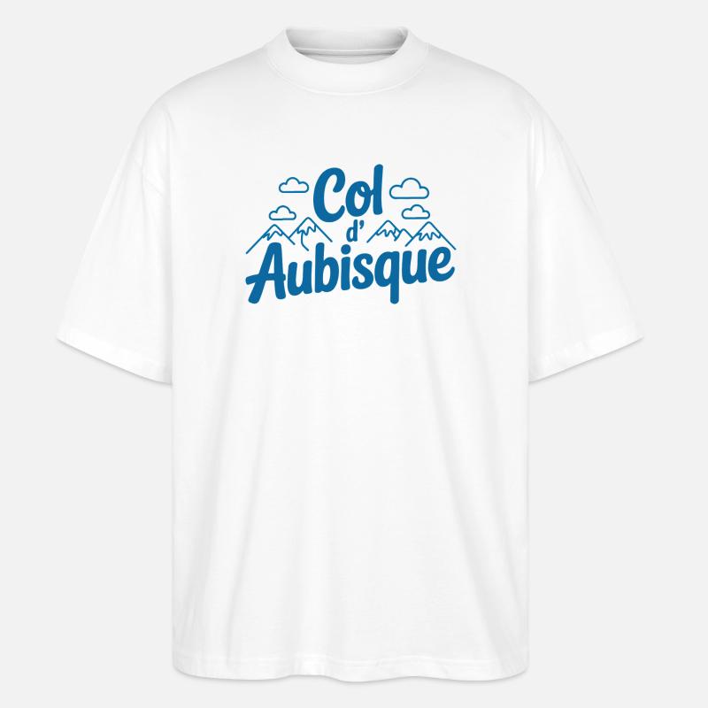 Col d'Aubisque Verspielte Kletterkunst - Stanley/Stella Oversized Unisex Bio T-Shirt Blaster 2.0 - Weiß
