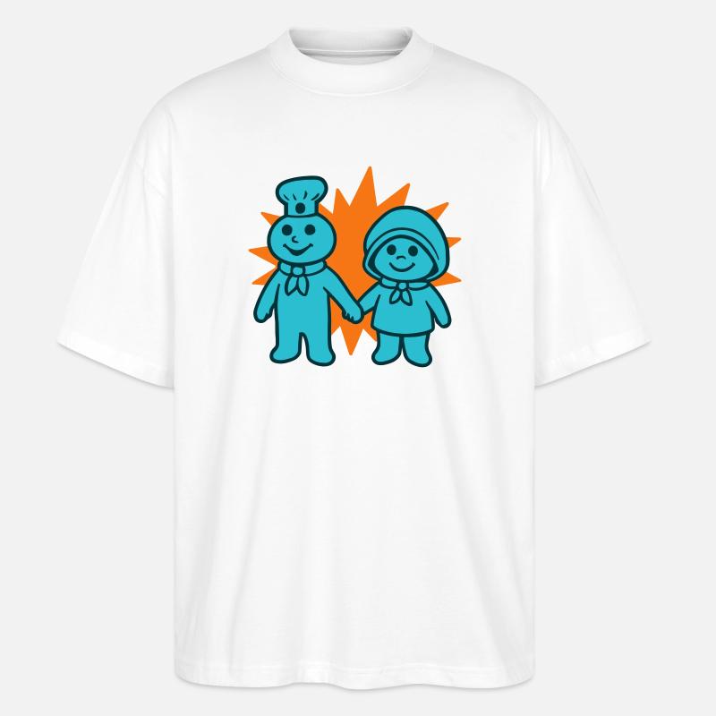 Süßer Koch - Stanley/Stella Oversized Unisex Bio T-Shirt Blaster 2.0 - Weiß