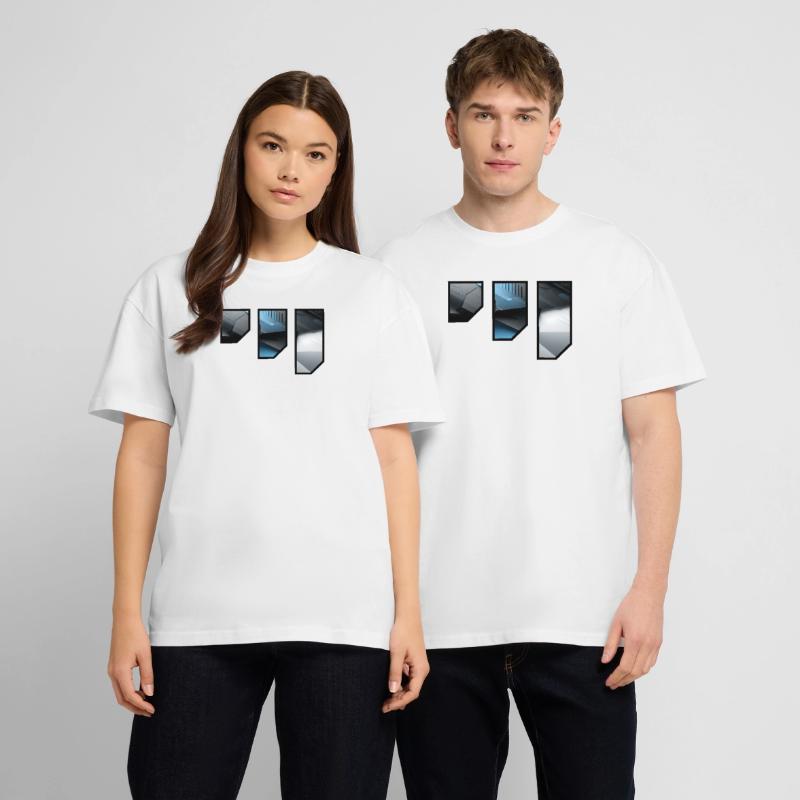 Futuristic Techno Abstract Pattern Stanley/Stella Oversized Unisex Organic T-shirt Blaster 2.0