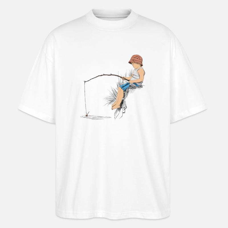 Angler - Stanley/Stella Oversized Unisex Bio T-Shirt Blaster 2.0 - Weiß