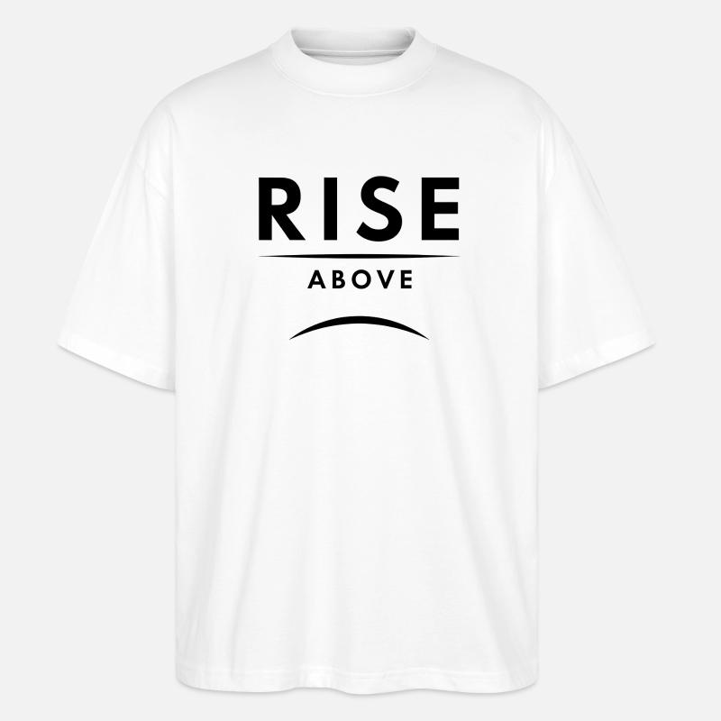Inspirierender Aufstieg über das Grafikdesign - Stanley/Stella Oversized Unisex Bio T-Shirt Blaster 2.0 - Weiß