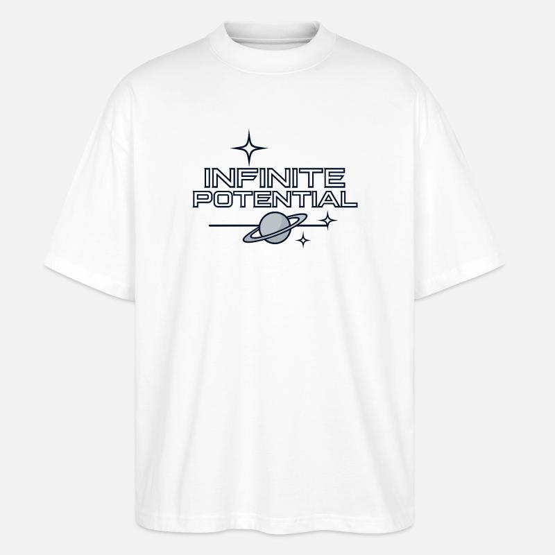 Infinite Potential - Stanley/Stella Oversized Unisex Bio T-Shirt Blaster 2.0 - Weiß