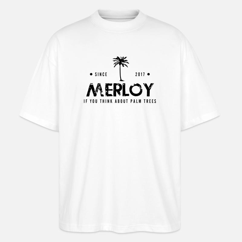 MERLOY - Stanley/Stella Oversized Unisex Bio T-Shirt Blaster 2.0 - Weiß