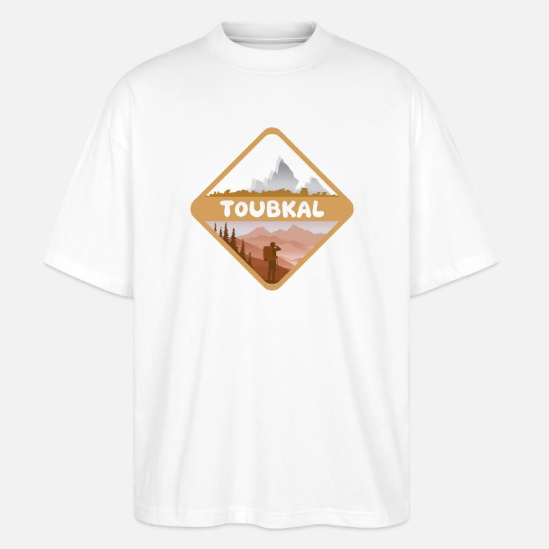 Toubkal - T-shirt bio Blaster 2.0 coupe oversize Stanley/Stella Unisexe - blanc