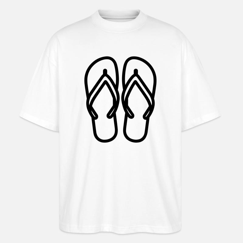 Flip-Flops - Stanley/Stella Oversized Unisex Bio T-Shirt Blaster 2.0 - Weiß