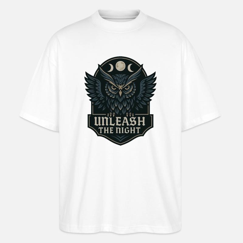 Unleash the Night - Stanley/Stella Oversized Unisex Bio T-Shirt Blaster 2.0 - Weiß