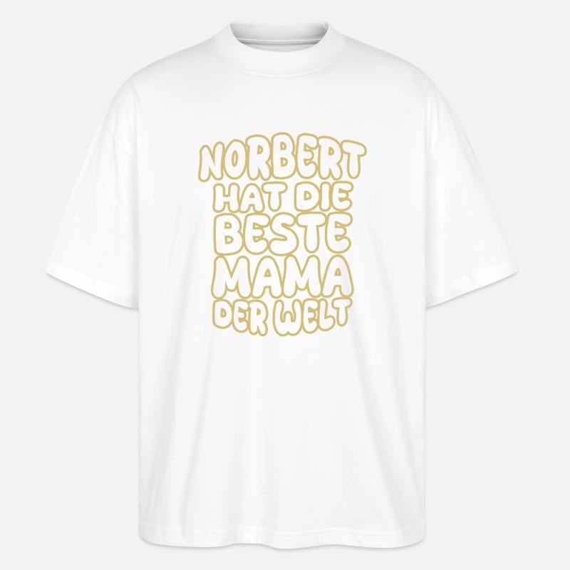 Spruch Norbert - Stanley/Stella Oversized Unisex Bio T-Shirt Blaster 2.0 - Weiß