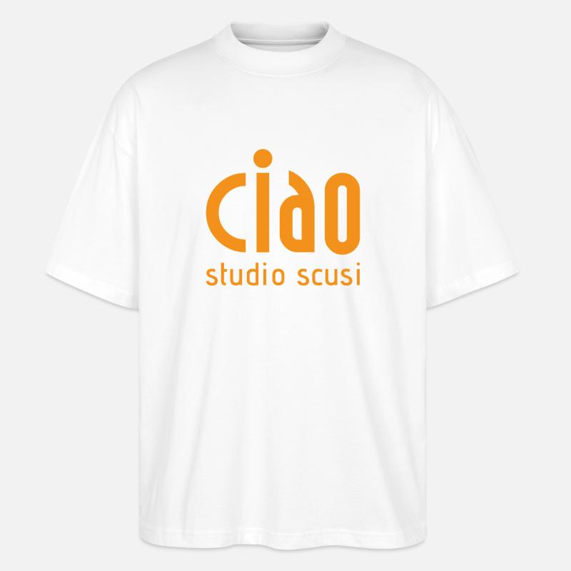 Ciao studio scusi - Stanley/Stella Oversized Unisex Bio T-Shirt Blaster 2.0 - Weiß