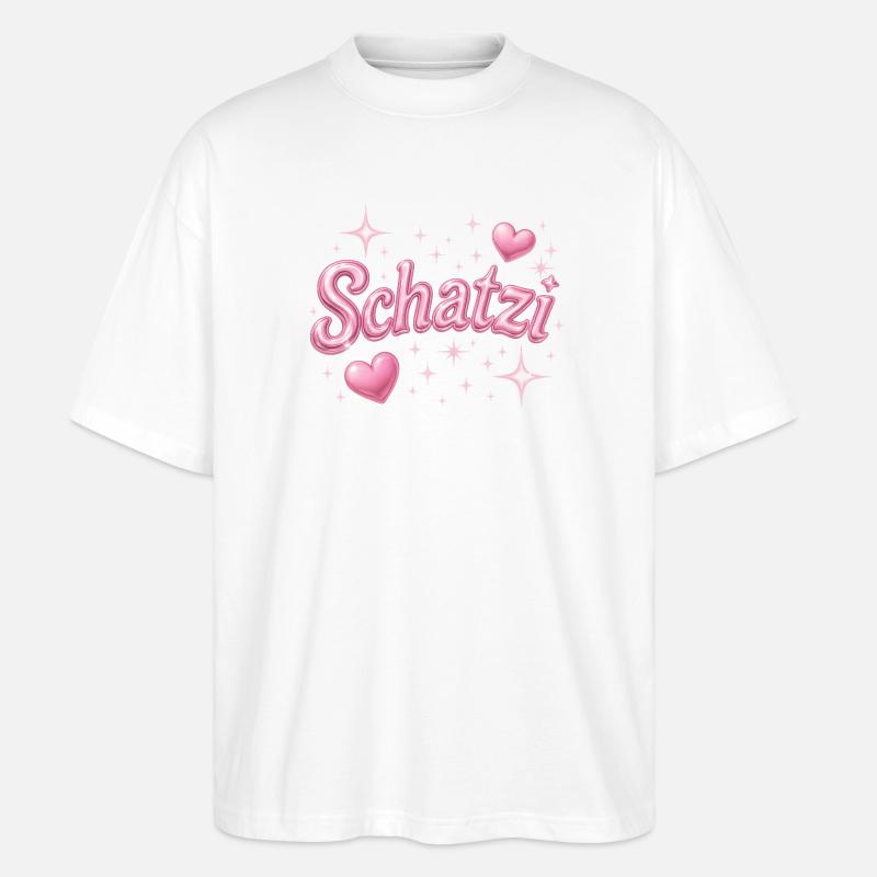 schatzi / Y2K Style - Stanley/Stella Oversized Unisex Bio T-Shirt Blaster 2.0 - Weiß