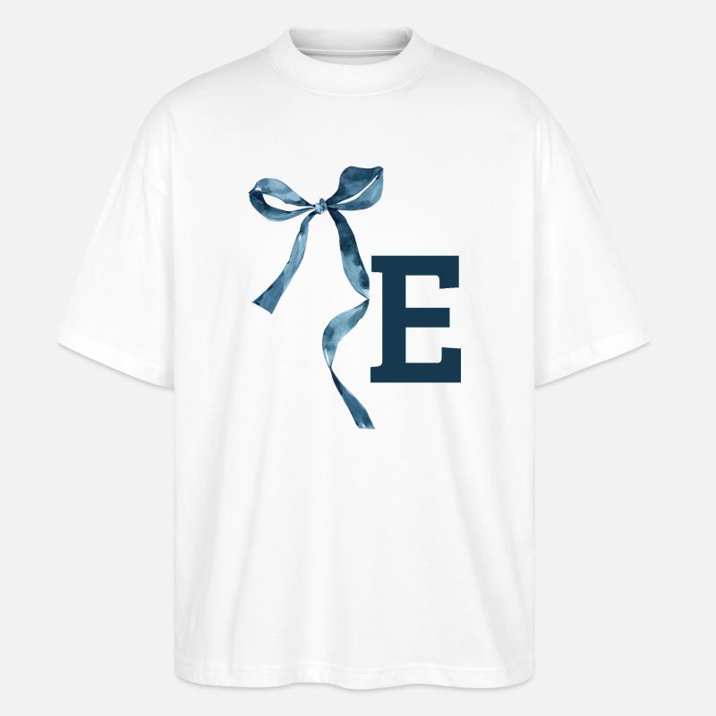 Monogramm und Geschenkidee - Stanley/Stella Oversized Unisex Bio T-Shirt Blaster 2.0 - Weiß