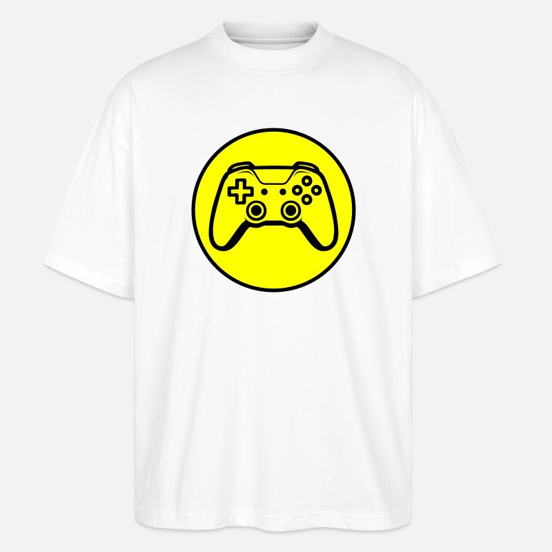 Controller Joypad Symbol - Stanley/Stella Oversized Unisex Bio T-Shirt Blaster 2.0 - Weiß