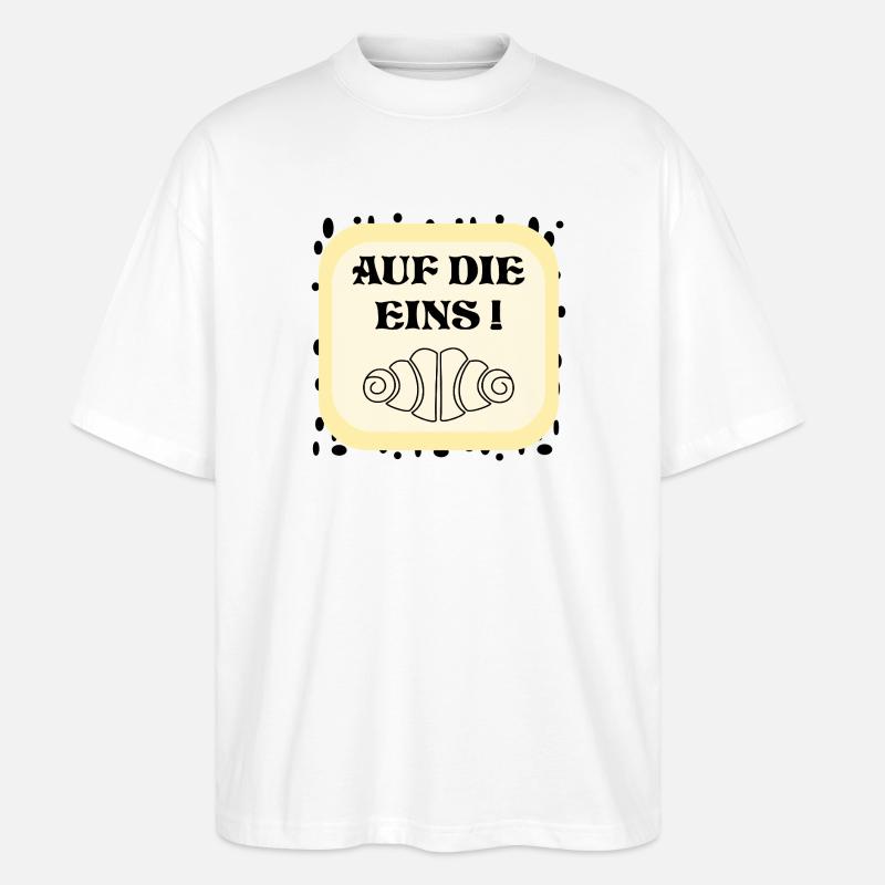 HAMBURG FRANZBRÖTCHEN EINS - Stanley/Stella Oversized Unisex Bio T-Shirt Blaster 2.0 - Weiß