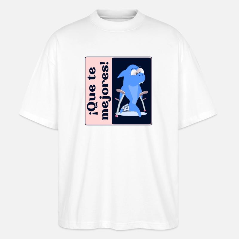 Améliorez-vous Créatures marines - T-shirt bio Blaster 2.0 coupe oversize Stanley/Stella Unisexe - blanc