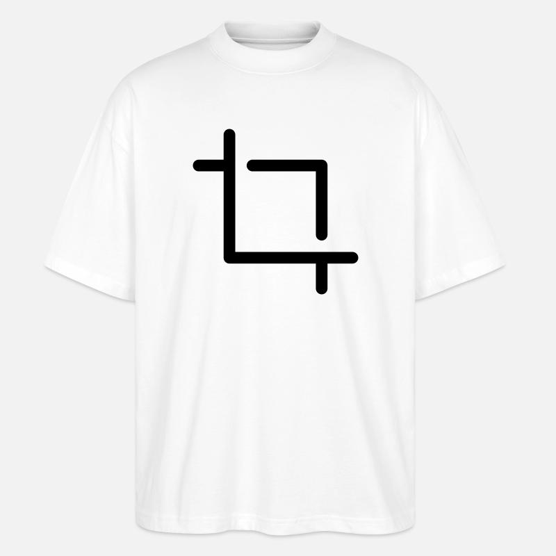 zuschneiden Icon - Stanley/Stella Oversized Unisex Bio T-Shirt Blaster 2.0 - Weiß