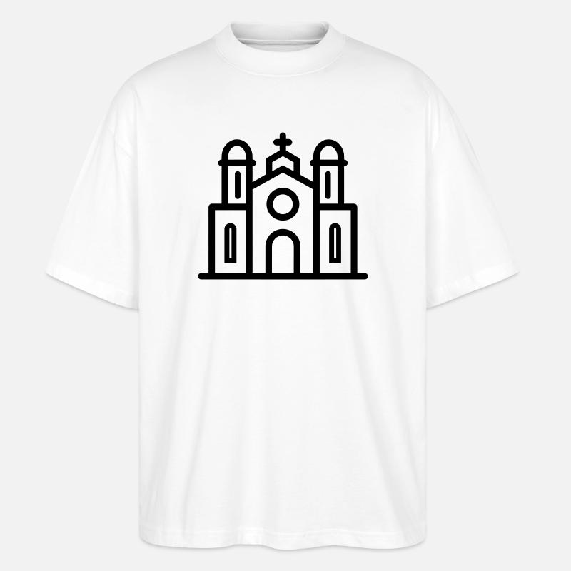 Kathedrale - Stanley/Stella Oversized Unisex Bio T-Shirt Blaster 2.0 - Weiß