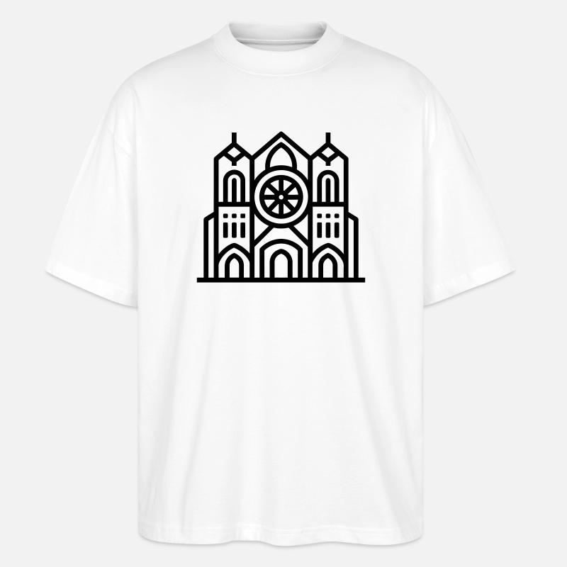 Kathedrale - Stanley/Stella Oversized Unisex Bio T-Shirt Blaster 2.0 - Weiß