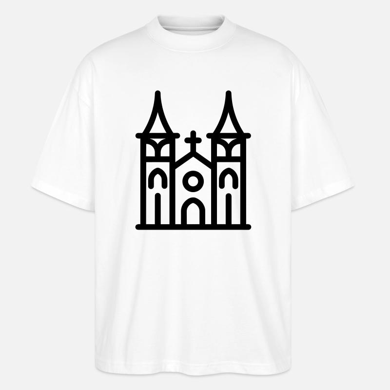 Kathedrale - Stanley/Stella Oversized Unisex Bio T-Shirt Blaster 2.0 - Weiß