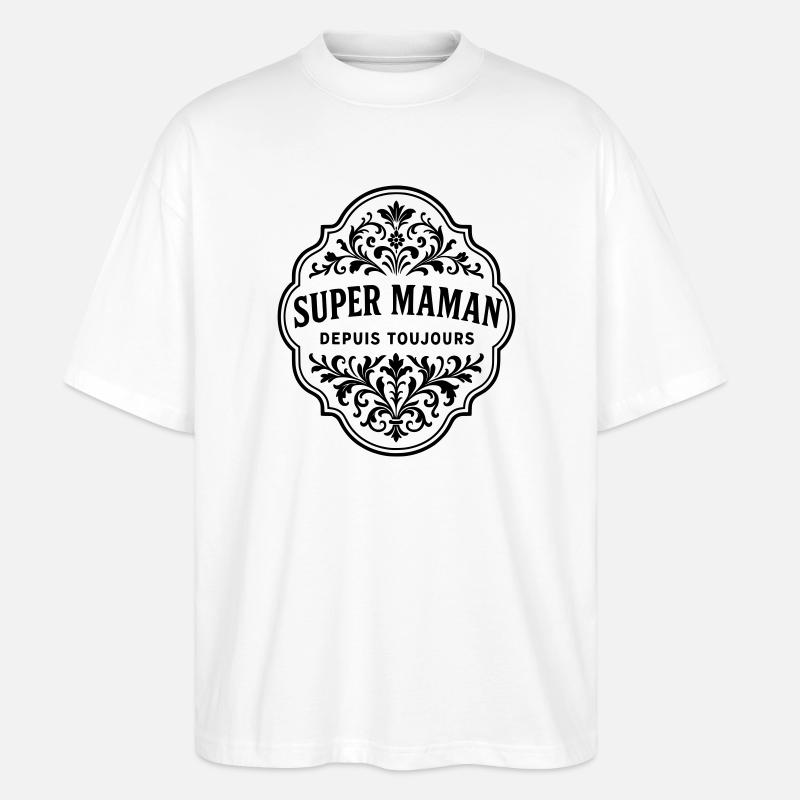 Für immer eine großartige Mutter - Stanley/Stella Oversized Unisex Bio T-Shirt Blaster 2.0 - Weiß