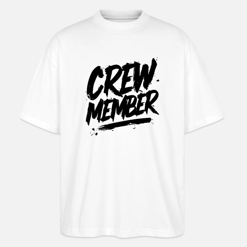 Crew Member - Stanley/Stella Oversized Unisex Bio T-Shirt Blaster 2.0 - Weiß