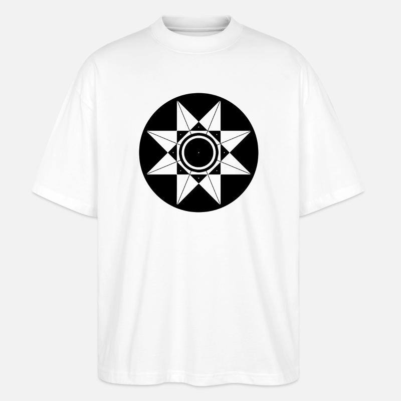 Schema des Himmelssterns - Stanley/Stella Oversized Unisex Bio T-Shirt Blaster 2.0 - Weiß