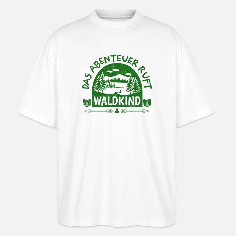 Waldkind - Das Abenteuer ruft - Stanley/Stella Oversized Unisex Bio T-Shirt Blaster 2.0 - Weiß