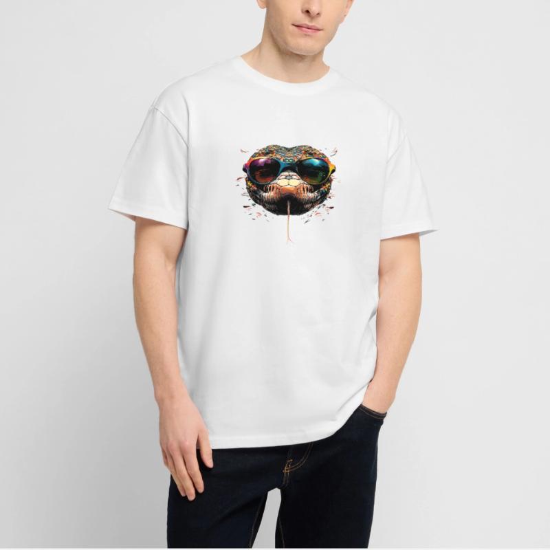 serpent, python, cobra, serpent à sonnettes, serpents T-shirt bio Blaster 2.0 coupe oversize Stanley/Stella Unisexe