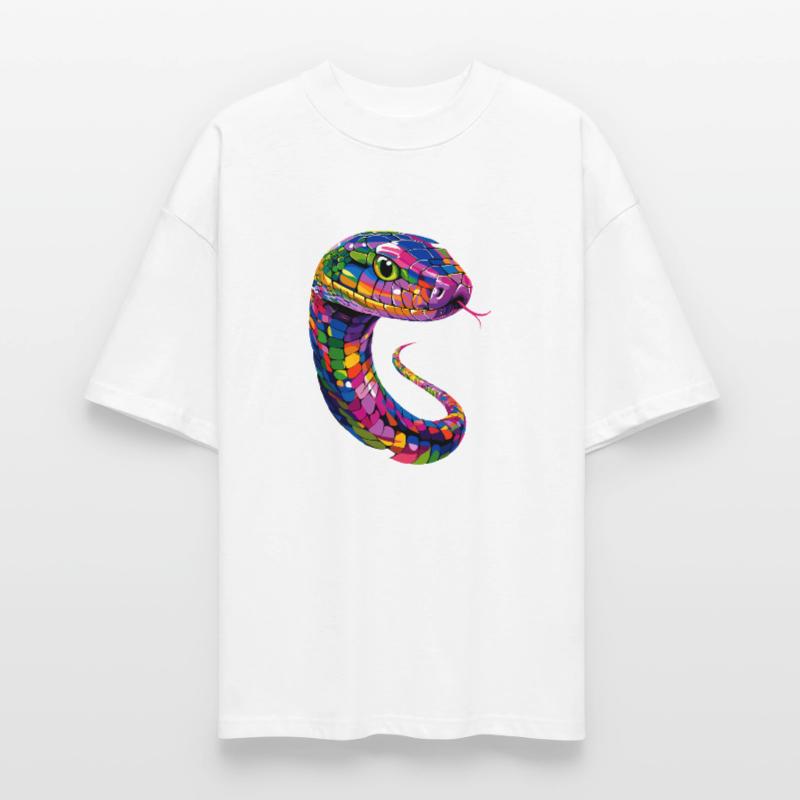 serpent, python, cobra, serpent à sonnettes, serpents T-shirt bio Blaster 2.0 coupe oversize Stanley/Stella Unisexe