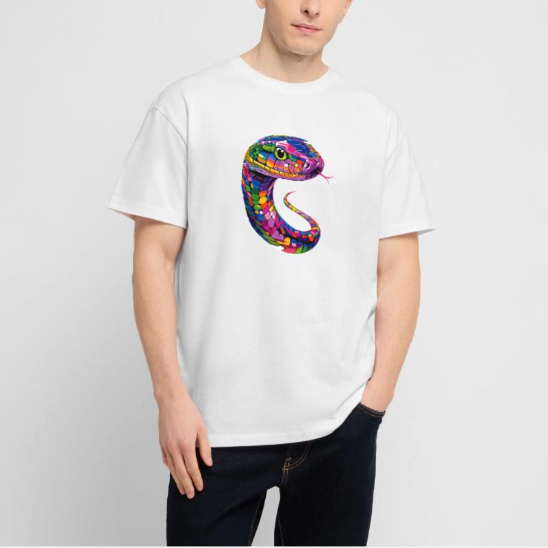serpent, python, cobra, serpent à sonnettes, serpents T-shirt bio Blaster 2.0 coupe oversize Stanley/Stella Unisexe