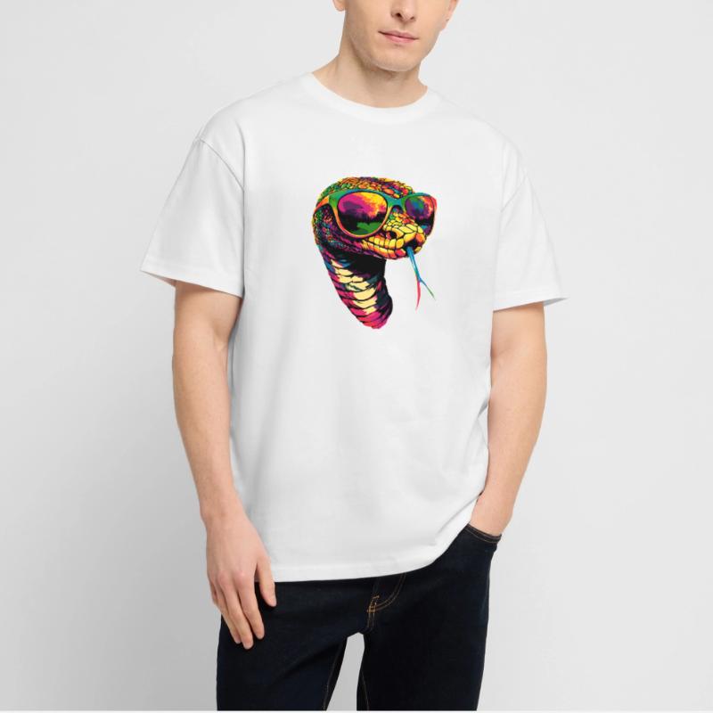serpent, python, cobra, serpent à sonnettes, serpents T-shirt bio Blaster 2.0 coupe oversize Stanley/Stella Unisexe