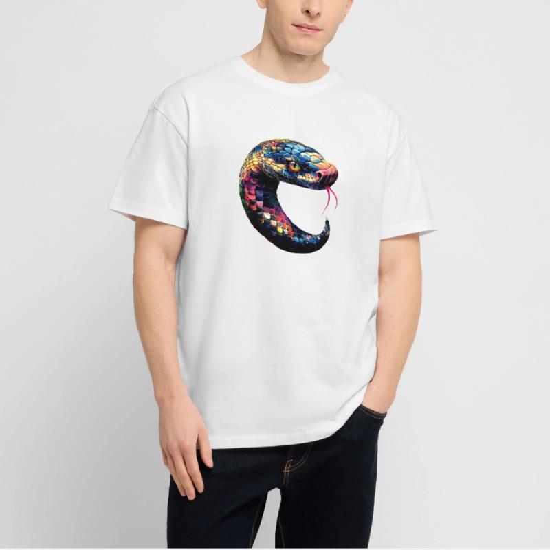 serpent, python, cobra, serpent à sonnettes, serpents T-shirt bio Blaster 2.0 coupe oversize Stanley/Stella Unisexe