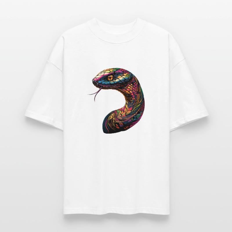 snake, python, cobra, rattlesnake, snakes Stanley/Stella Oversized Unisex Organic T-shirt Blaster 2.0