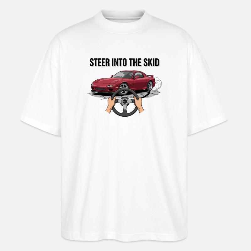 Dirigez-vous dans le patin - T-shirt bio Blaster 2.0 coupe oversize Stanley/Stella Unisexe - blanc