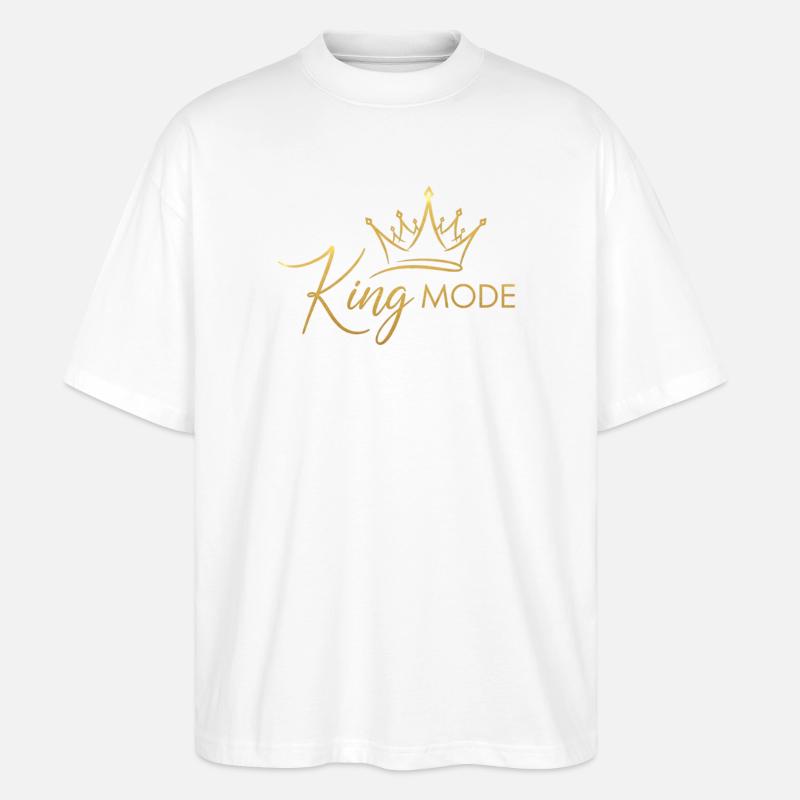 Elegante königliche Krone - Stanley/Stella Oversized Unisex Bio T-Shirt Blaster 2.0 - Weiß