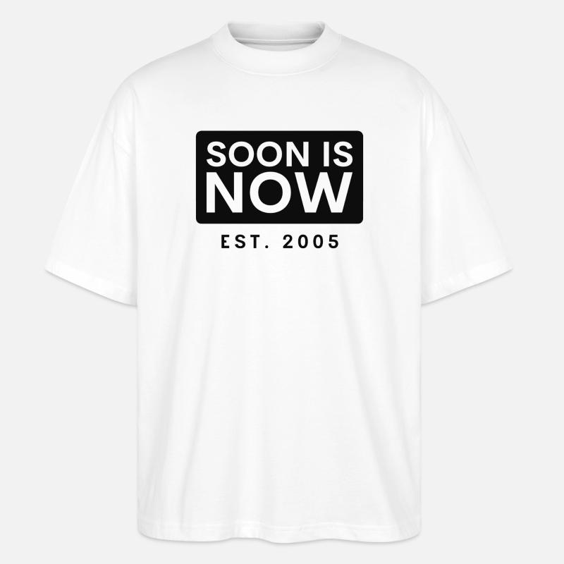 soon is now block - Stanley/Stella Oversized Unisex Bio T-Shirt Blaster 2.0 - Weiß