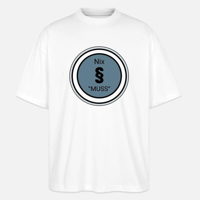 Design innovant avec citation et symboles - T-shirt bio Blaster 2.0 coupe oversize Stanley/Stella Unisexe - blanc