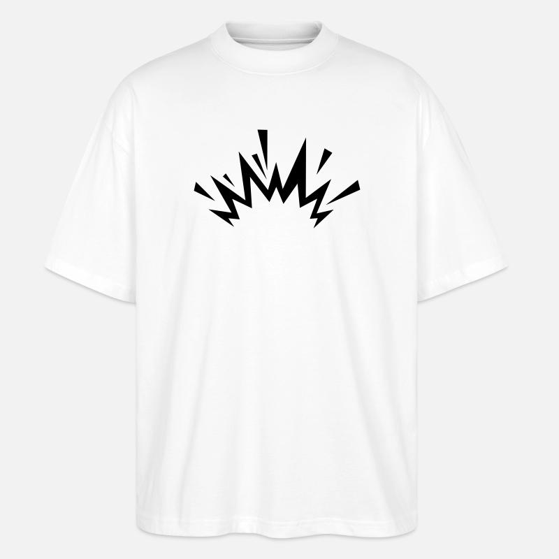 Comic Explosion - Stanley/Stella Oversized Unisex Bio T-Shirt Blaster 2.0 - Weiß