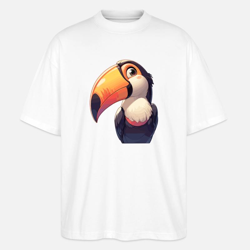 Toucans Toucan - T-shirt bio Blaster 2.0 coupe oversize Stanley/Stella Unisexe - blanc