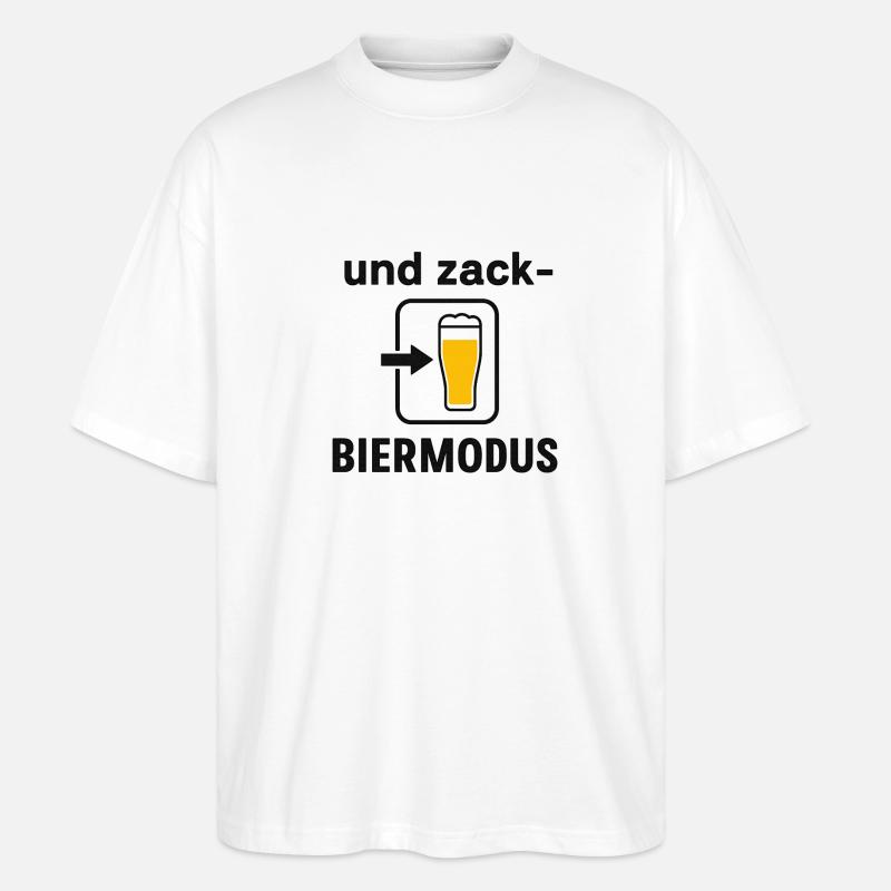 Biermodus Smartphone Design - Stanley/Stella Oversized Unisex Bio T-Shirt Blaster 2.0 - Weiß
