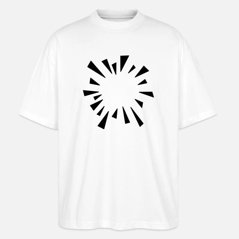 Comic Effekt geplatzter Luftballon - Stanley/Stella Oversized Unisex Bio T-Shirt Blaster 2.0 - Weiß