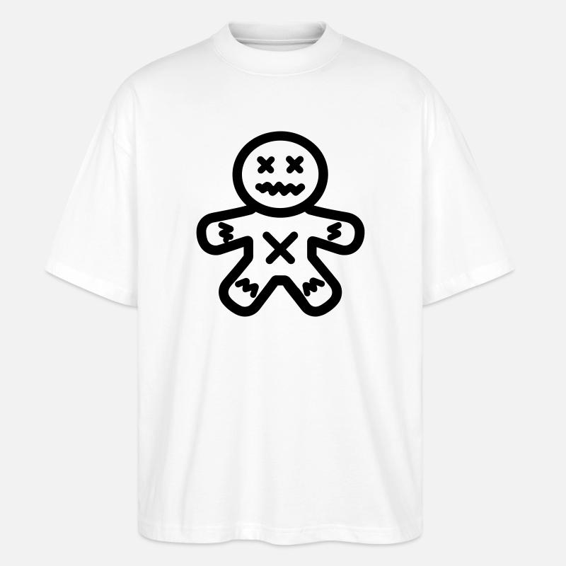 Voodoo-Puppe - Stanley/Stella Oversized Unisex Bio T-Shirt Blaster 2.0 - Weiß