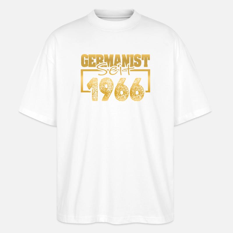 Studium 1966 - Stanley/Stella Oversized Unisex Bio T-Shirt Blaster 2.0 - Weiß