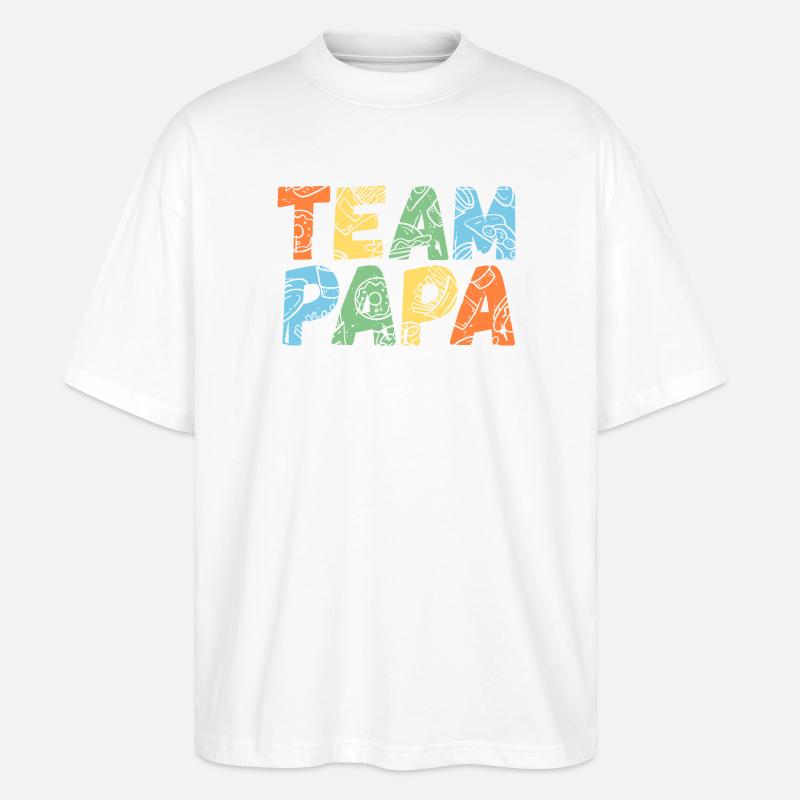 Mutter Team Mama - Stanley/Stella Oversized Unisex Bio T-Shirt Blaster 2.0 - Weiß