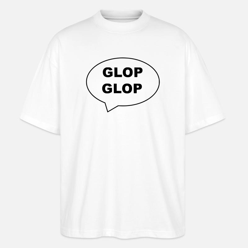 Glop - Stanley/Stella Oversized Unisex Bio T-Shirt Blaster 2.0 - Weiß