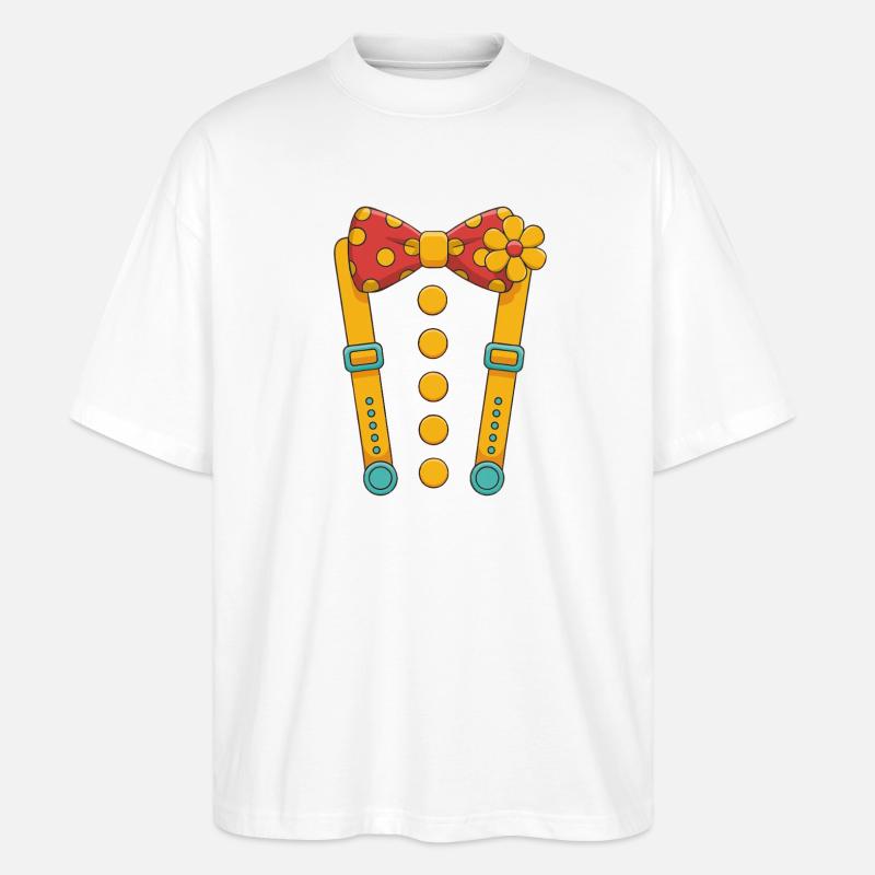 Conception de costumes de clown drôle - T-shirt bio Blaster 2.0 coupe oversize Stanley/Stella Unisexe - blanc