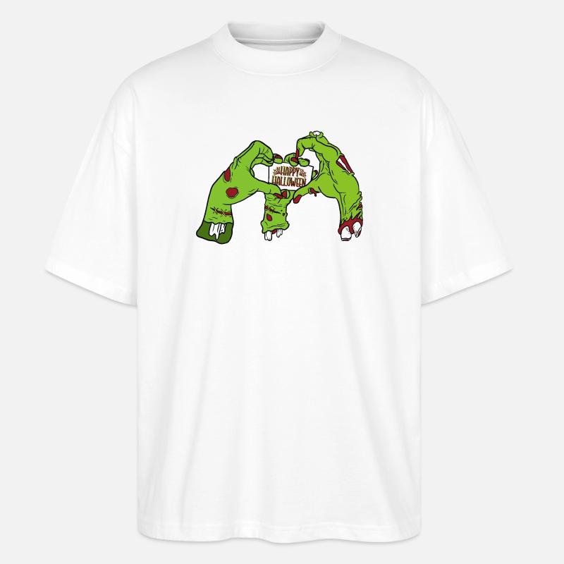 HAPPY_HALLOWEEN - Stanley/Stella Oversized Unisex Bio T-Shirt Blaster 2.0 - Weiß