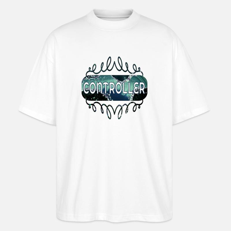 BERUF CONTROLLER - Stanley/Stella Oversized Unisex Bio T-Shirt Blaster 2.0 - Weiß